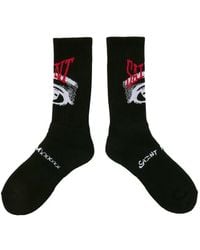 SAINT Mxxxxxx - Eye-Motif Ribbed Socks - Lyst