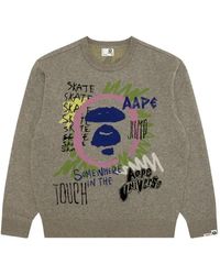 Aape By A Bathing Ape - Maglione Con Intarsio - Lyst