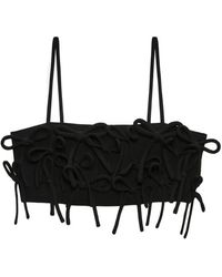 MSGM - Cady Cropped Top - Lyst