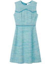 St. John - A-line Tweed Minidress - Lyst