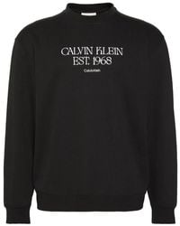 Calvin Klein - Pullover Mit Logo-Print - Lyst