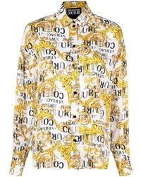 Versace Jeans Couture - Baroque Logo-Print Shirt - Lyst