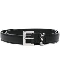 Saint Laurent - Cassandre Slim Belt - Lyst