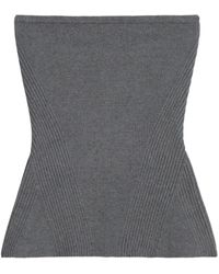 Apparis - Ribbed-knit Bandeau Top - Lyst