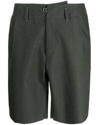 Kolor - Pleated Wide-Leg Tailored Shorts - Lyst