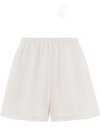 12 STOREEZ - Orchard Drawstring Mini Shorts - Lyst