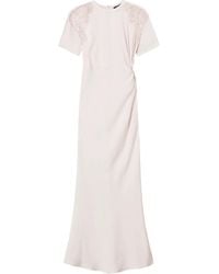 Twinset - Embroidered Twill Dress - Lyst