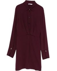 Patrizia Pepe - Long Sleeve Shirt Dress - Lyst