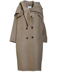SOLOTRE - Double-Breasted Shawl-Collar Coat - Lyst