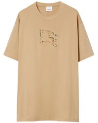 Burberry - Equestrian Knight-Motif Cotton T-Shirt - Lyst