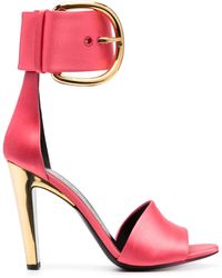 Tom Ford - Buckled Satin 105Mm Sandals - Lyst