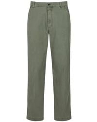 Closed - Straight Broek Met Knoopsluiting - Lyst