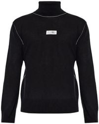 MM6 by Maison Margiela - Logo-Patch Sweater - Lyst