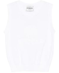 Iceberg - Chaleco Con Cuello Redondo - Lyst