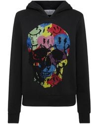 Philipp Plein - Hoodie Mit Strass-Logo - Lyst