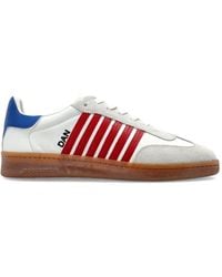 DSquared² - Boxer Striped Leather Sneakers - Lyst