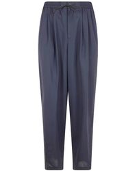 PT Torino - Drawstring Pleated Trousers - Lyst