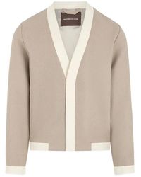 Manière De Voir - Clovis Tailored Cardigan With Contrast Placket - Lyst