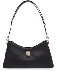 Guess - Patsie Logo-Plaque Shoulder Bag - Lyst