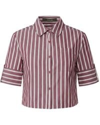 Toccin - Brooks Striped Cropped Shirt - Lyst