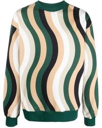 Camper - Wave-Pattern Cotton Sweatshirt - Lyst