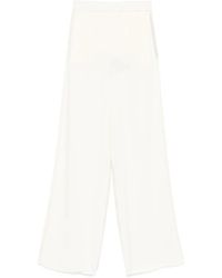 Marella - Elastic-Waist Wide-Leg Trousers - Lyst