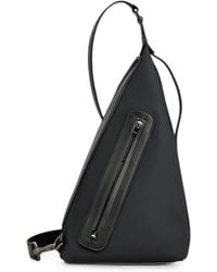 Tod's - Leather-Trim Triangular Backpack - Lyst