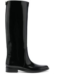 Saint Laurent - Hunt Patent Leather Boots - Lyst