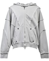 BREATH - Frayed Zip-Up Hoodie - Lyst