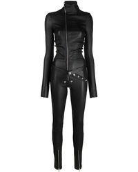 Rick Owens - Luxor Tight Gary Leather Jumpsuit - Lyst