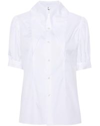 Noir Kei Ninomiya - Long-collar Puff-sleeves Shirt - Lyst