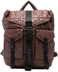 Ganni - Quilted Backpack - Lyst