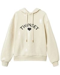 Twinset - Logo-Embellished Hoodie - Lyst