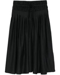 PAULINE DUJANCOURT - Smocked Pleated Midi Skirt - Lyst