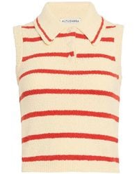 Altuzarra - Elmer Striped Polo Top - Lyst