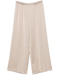 Imperial - Satin-Finish Wide-Leg Trousers - Lyst