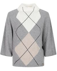 Fay - Pull À Losanges - Lyst