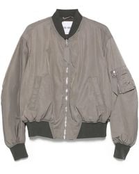 The Attico - Ribbed Hem Coat With Zip Fastening - Lyst