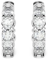 Diamond Essentials - Lab-Grown Diamond Huggie Hoop Earrings - Lyst
