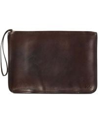 RRL - Leather Clutch Bag - Lyst