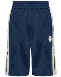 Palm Angels - Side-Stripe Logo-Patch Shorts - Lyst