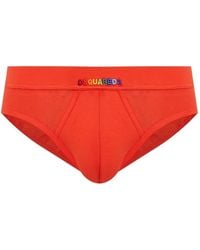 DSquared² - Slip Con Logo Ricamato - Lyst