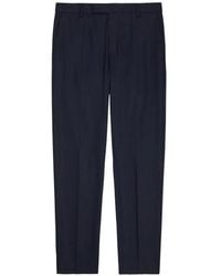Sunspel - Pressed-Crease Textured Trousers - Lyst