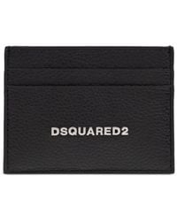 DSquared² - Porte-Cartes En Cuir À Plaque Logo - Lyst