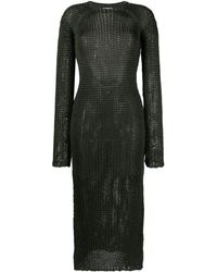 Quira - Robe en maille à dos ouvert - Lyst
