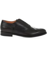 Santoni - Richelieus En Cuir - Lyst