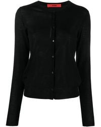 Roberto Collina - Round Neck Cardigan - Lyst