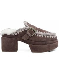 Mou - Plataform Buckle-Strap Pumps - Lyst
