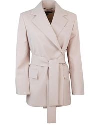 Weekend by Maxmara - Belted Lapels Jacket - Lyst