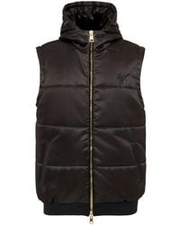Giuseppe Zanotti - Logo-Embroidered Padded Vest - Lyst